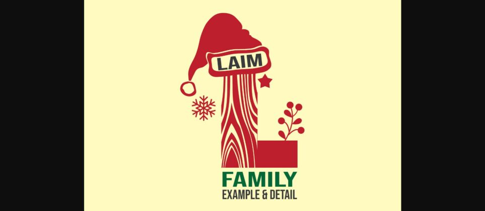 Farm Fresh Christmas Font Poster 7