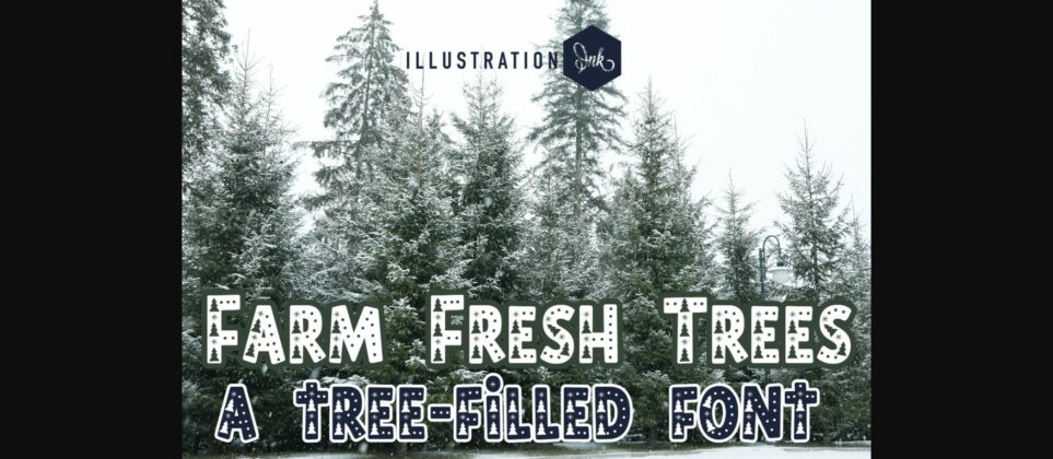 Farm Fresh Trees Font Poster 3