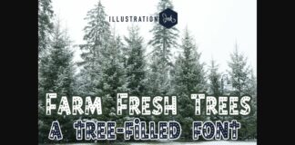 Farm Fresh Trees Font Poster 1