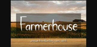Farmerhouse Font Poster 1