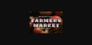 Farmers Market Font Poster 1