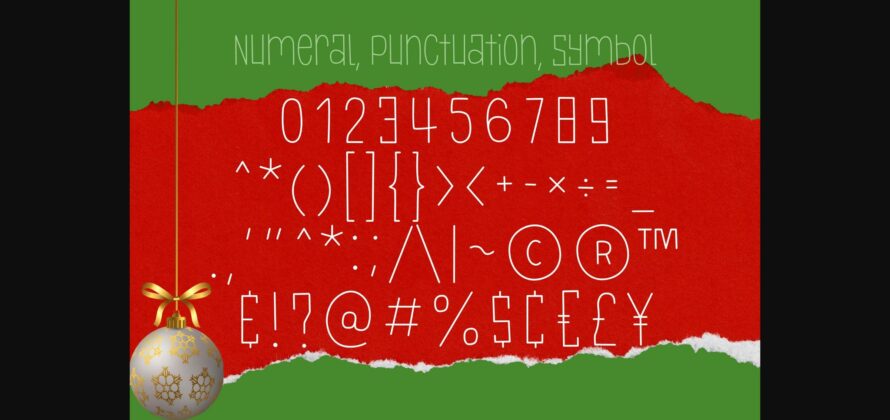 Farmhouse Christmas Font Poster 6