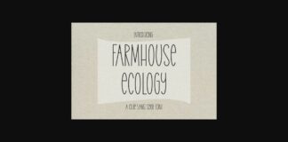 Farmhouse Ecology Font Poster 1