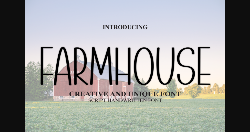 Farmhouse Font Poster 3