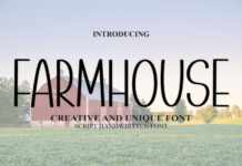 Farmhouse Font Poster 1