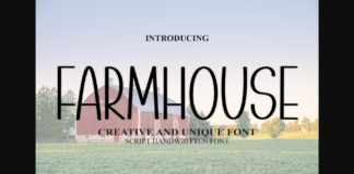 Farmhouse Font Poster 1