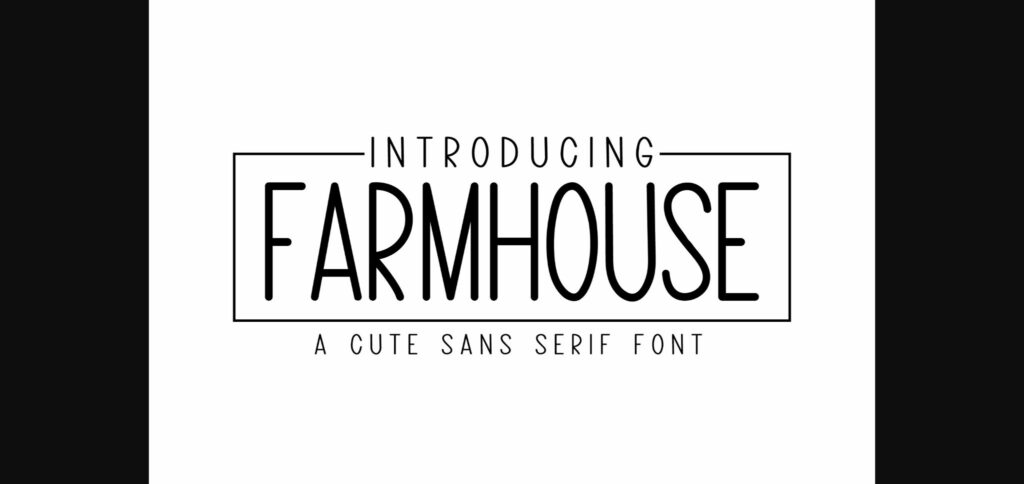 Farmhouse Font Poster 3