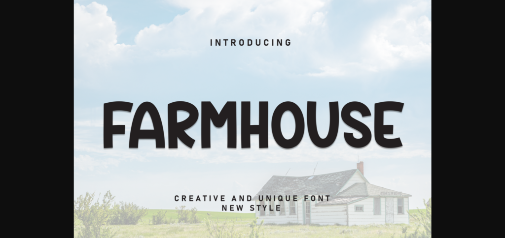 Farmhouse Font Poster 3