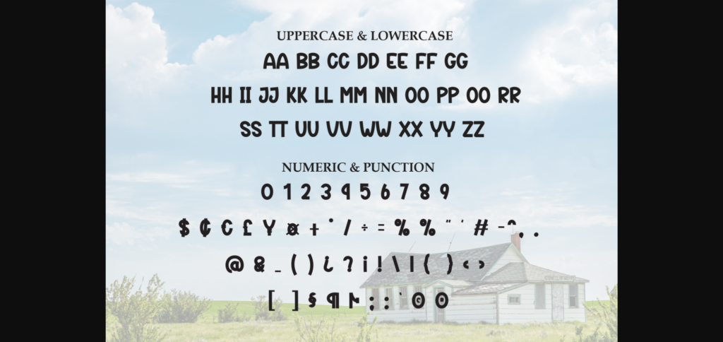 Farmhouse Font Poster 9