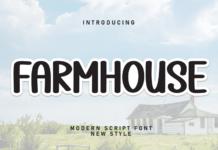 Farmhouse Font Poster 1