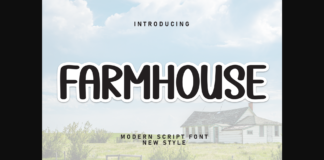 Farmhouse Font Poster 1