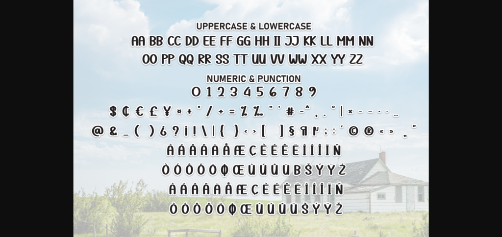 Farmhouse Font Poster 9