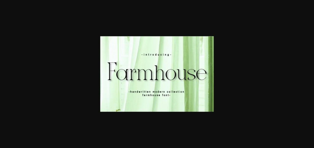 Farmhouse Font Poster 3