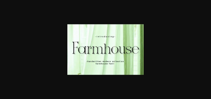 Farmhouse Font Poster 3