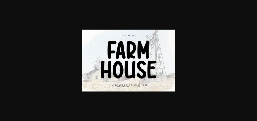 Farmhouse Font Poster 3