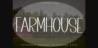 Farmhouse Font Poster 1