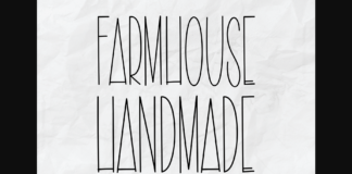 Farmhouse Handmade Font Poster 1