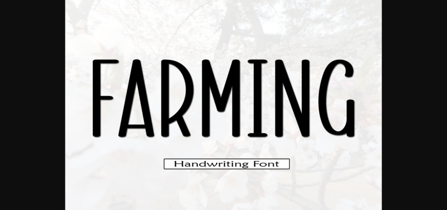 Farming Font Poster 3