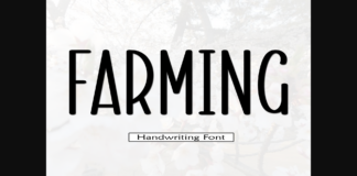 Farming Font Poster 1