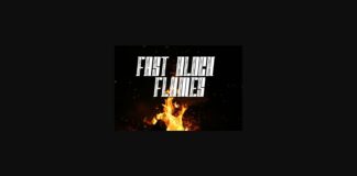 Fast Block Flames Font Poster 1