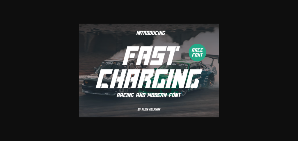 Fast Charging Font Poster 1