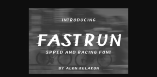 Fastrun Font Poster 1