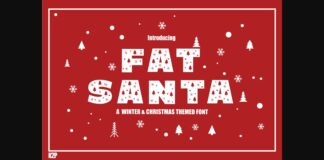 Fat Santa Font Poster 1