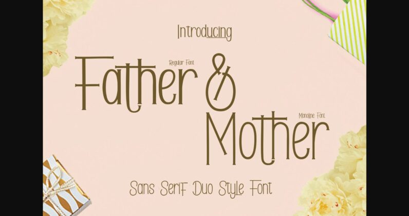 Father & Mother Font Poster 3