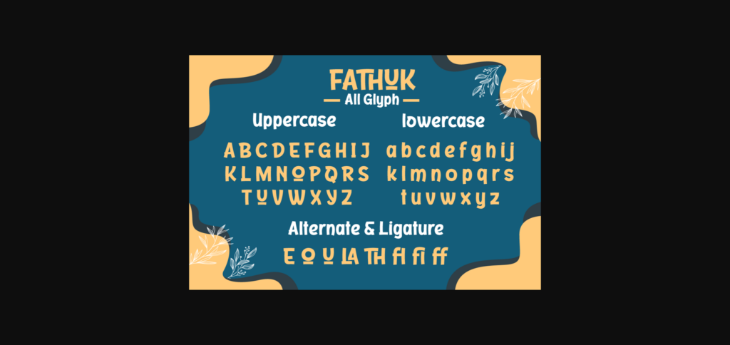 Fathuk Font Poster 10