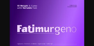 Fatimurgeno Font Poster 1