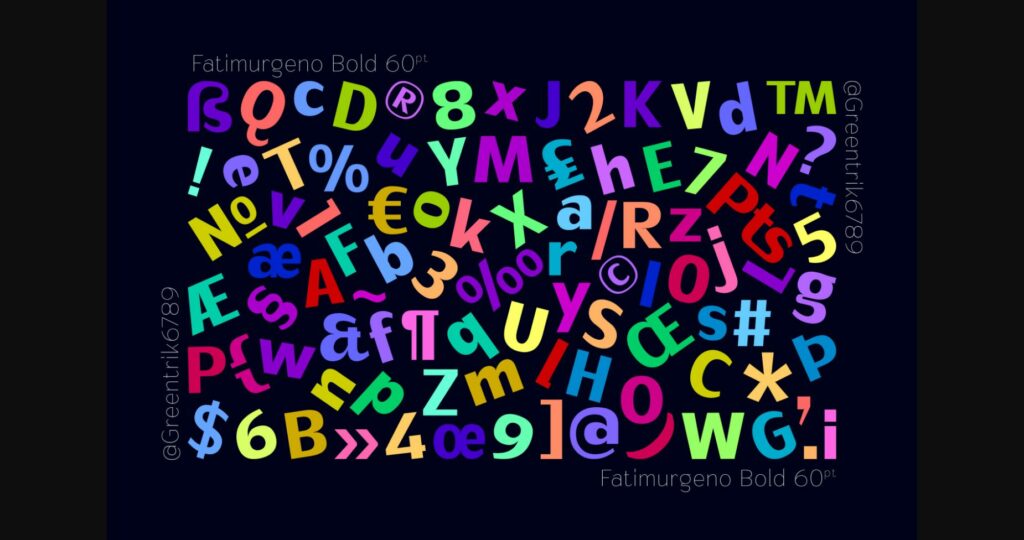 Fatimurgeno Font Poster 10