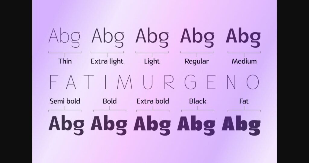 Fatimurgeno Font Poster 11