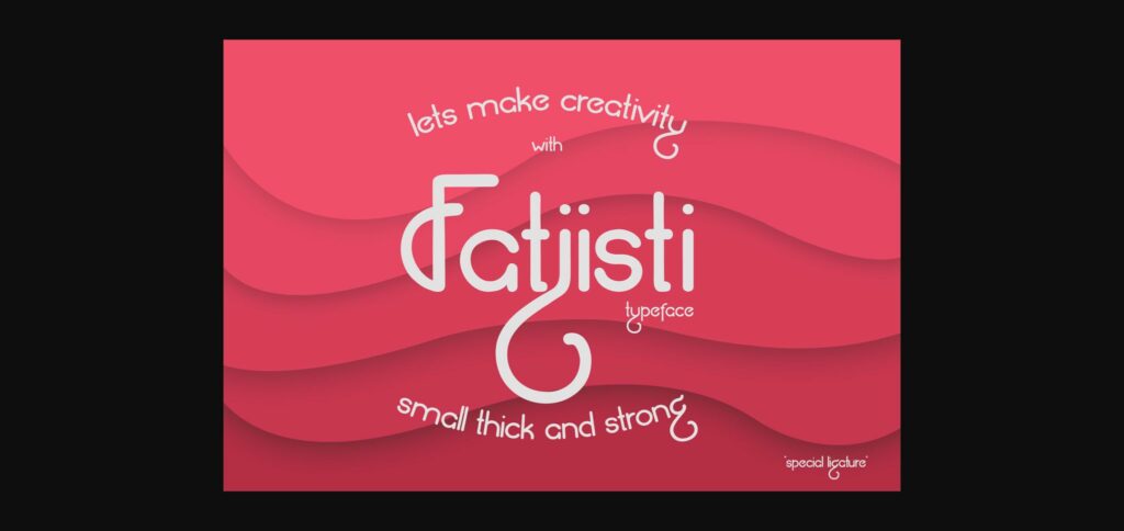 Fatjisti Font Poster 1