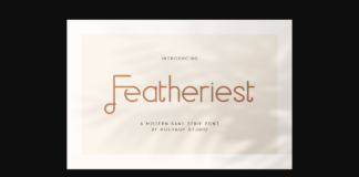 Featheriest Font Poster 1