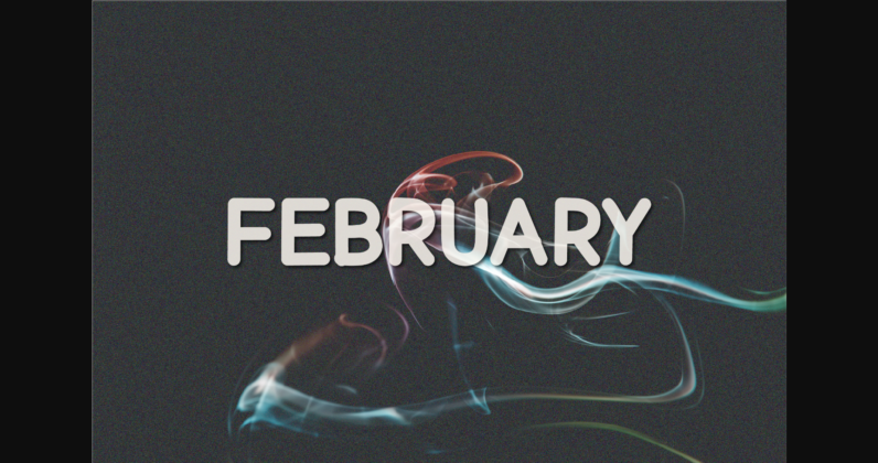 February Font Poster 3