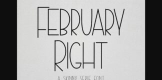 February Right Font Poster 1