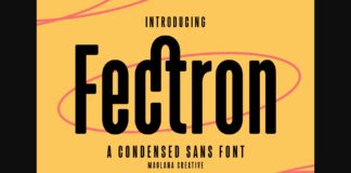 Fectron Font Poster 1