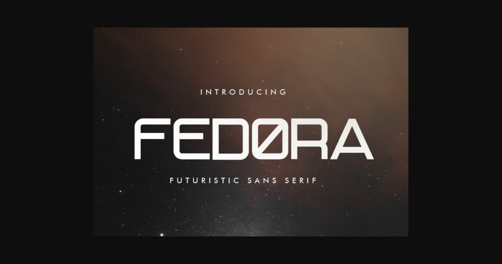 Fedora Font Poster 1