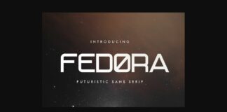 Fedora Font Poster 1