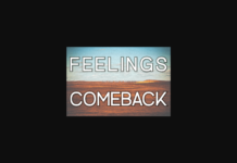 Feelings Comeback Font Poster 1