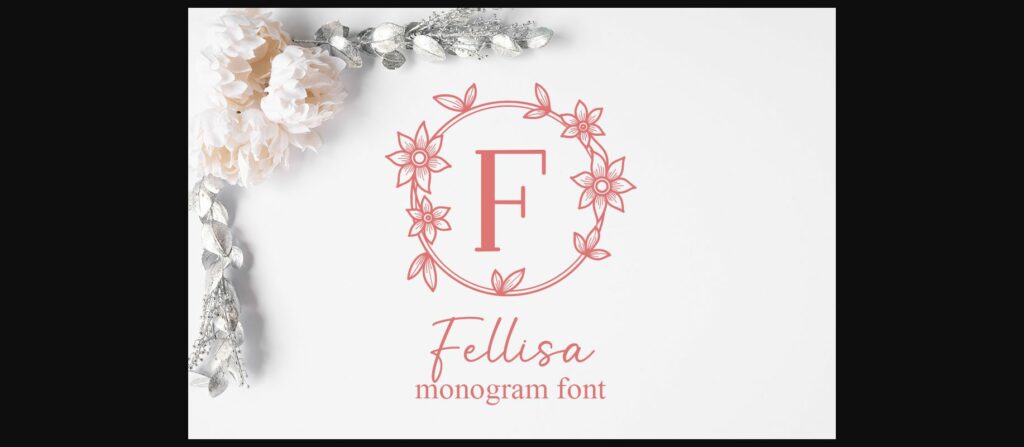 Fellisa Monogram Font Poster 1