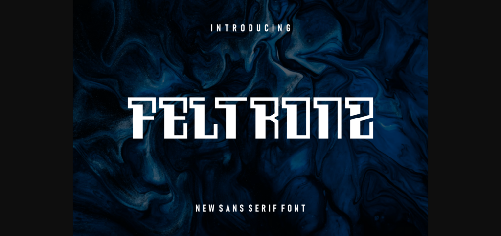 Feltronz Font Poster 3