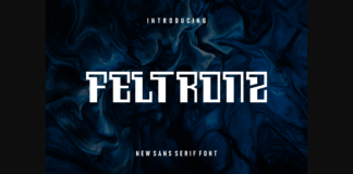 Feltronz Font Poster 1