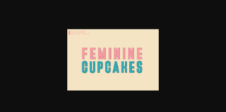 Feminine Cupcakes Font Poster 1
