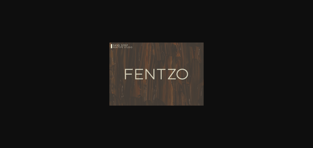 Fentzo Font Poster 3