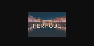 Ferhque Font Poster 1