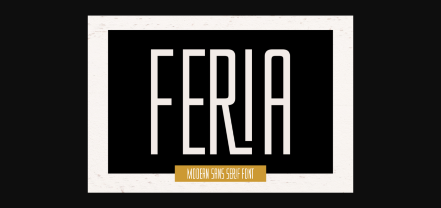 Feria Font Poster 3