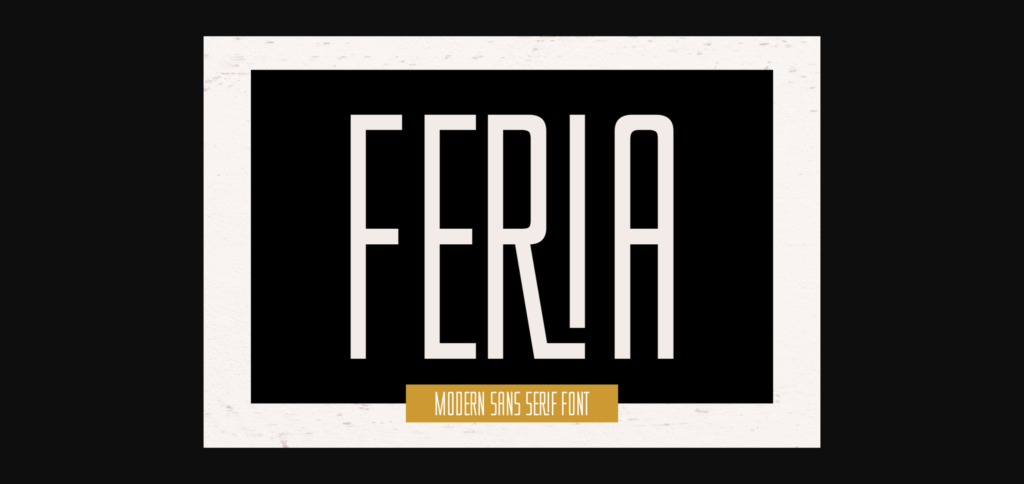 Feria Font Poster 1