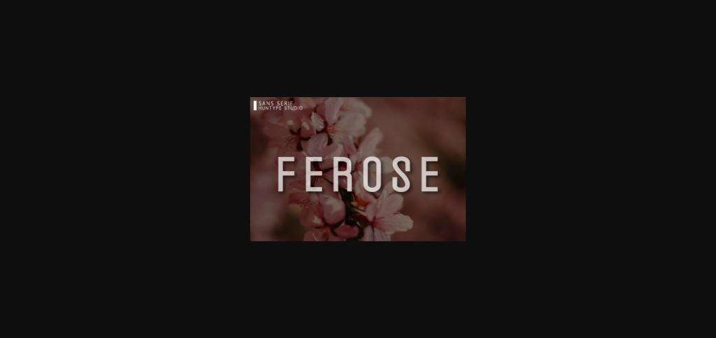 Ferose Font Poster 3