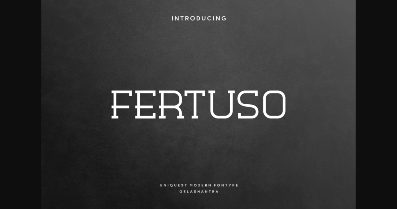 Fertuso Font Poster 3